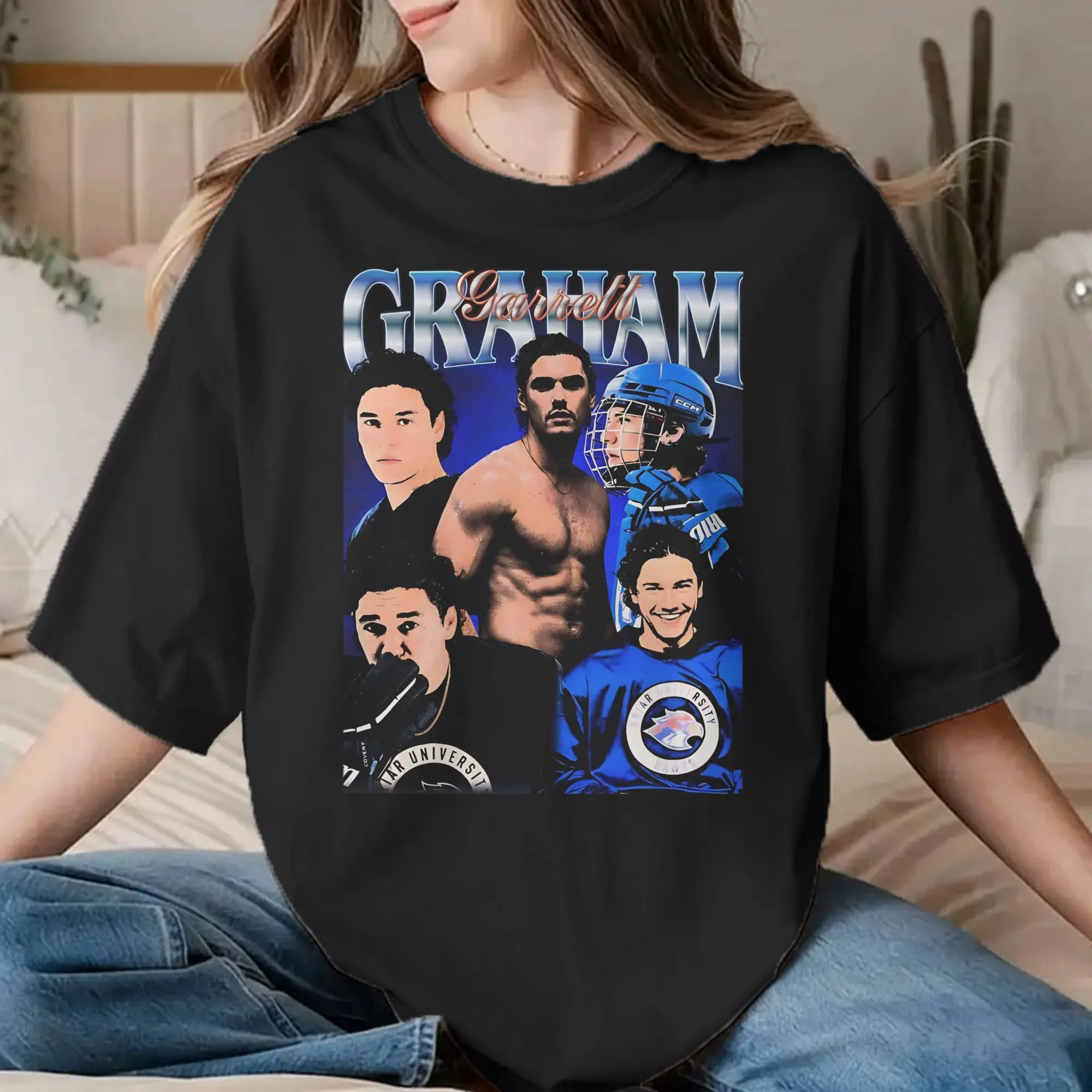 Men Women Garrett Graham Off Campus T Shirts  Pure Cotton Tops Novelty Short Sleeve Round Neck Tee Shirt Adult T-Shirt