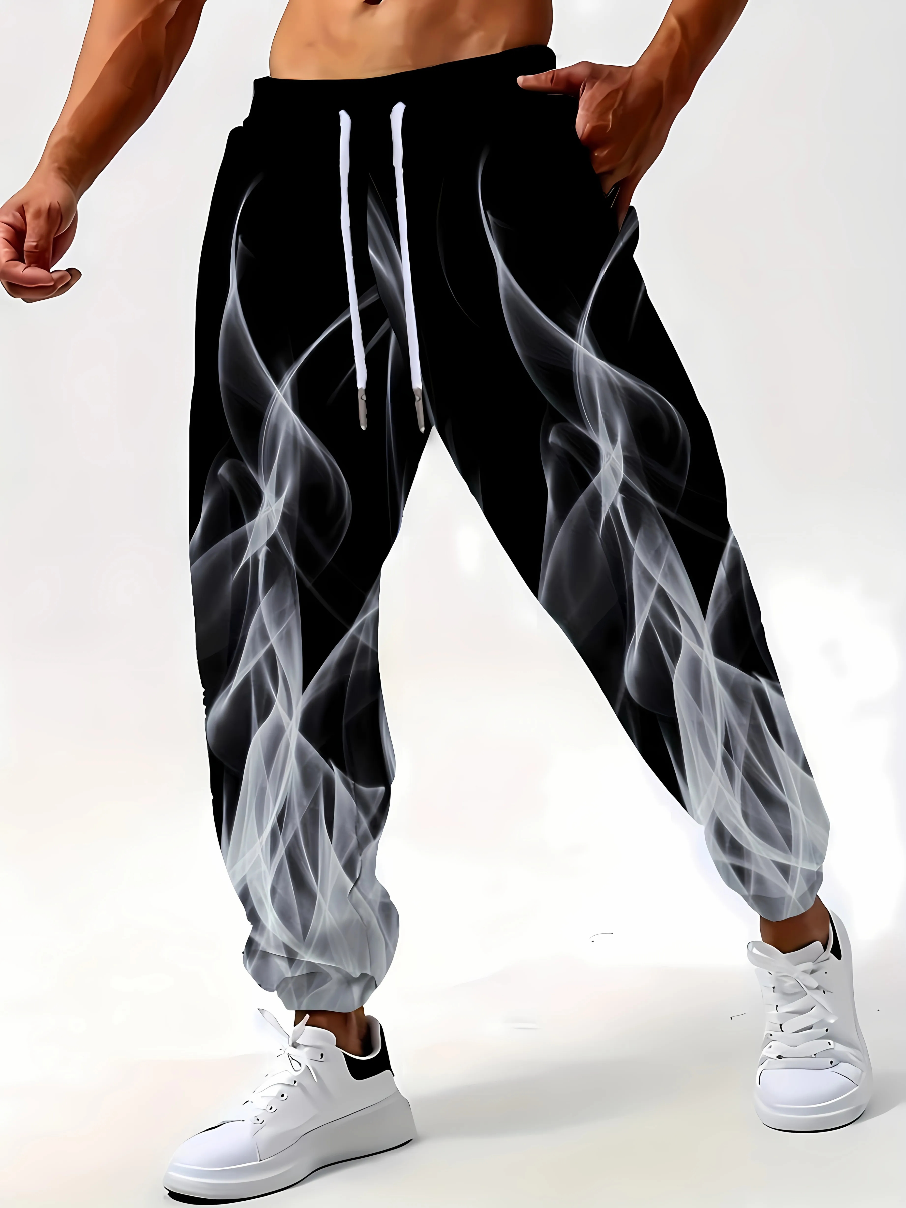 

The new men's trousers for Spring and Autumn 2025 are casual fashionable soft and comfortable with 3D gradient printing