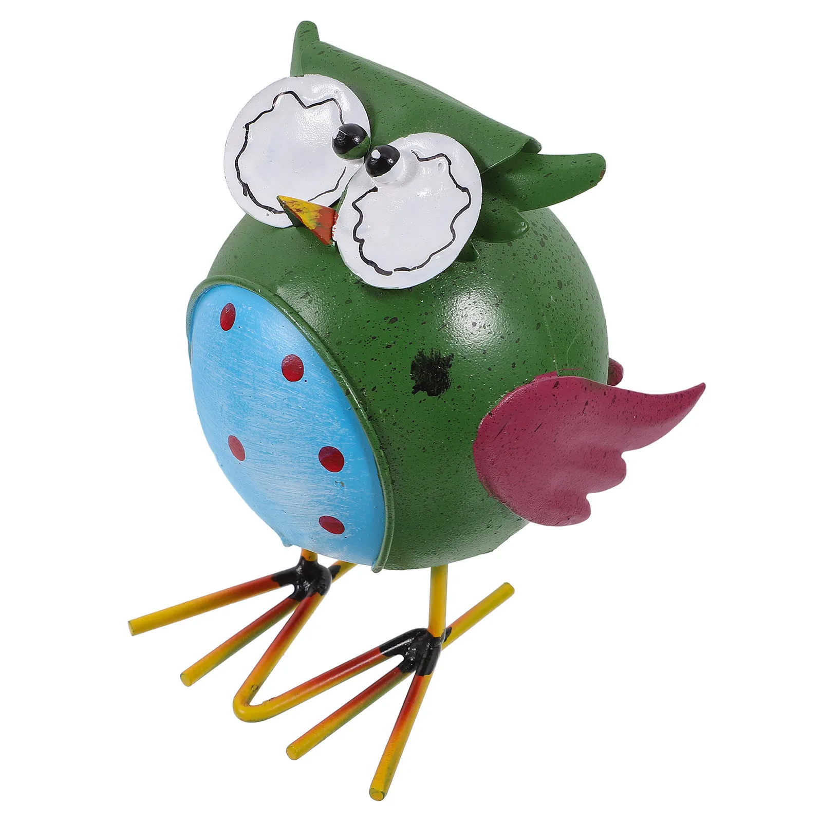 

Декоративная статуэтка совы из железа, 1 шт., для рабочего стола, сада, балкона, дома, офиса, автомобиля, очаровательное украшение в виде животного