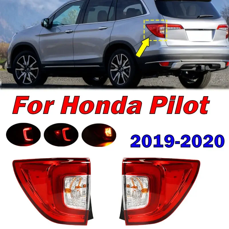 

Для Honda Pilot 2019 2020 2021 2022 задний фонарь автомобиля в сборе, указатель поворота Lmap, сигнальный светильник тормоза, парковочный фонарь 33550TG7A11