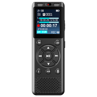 Large screen C-type rechargeable dicta long time recording voice audio recorder Activated with Noise Reduction External TF card