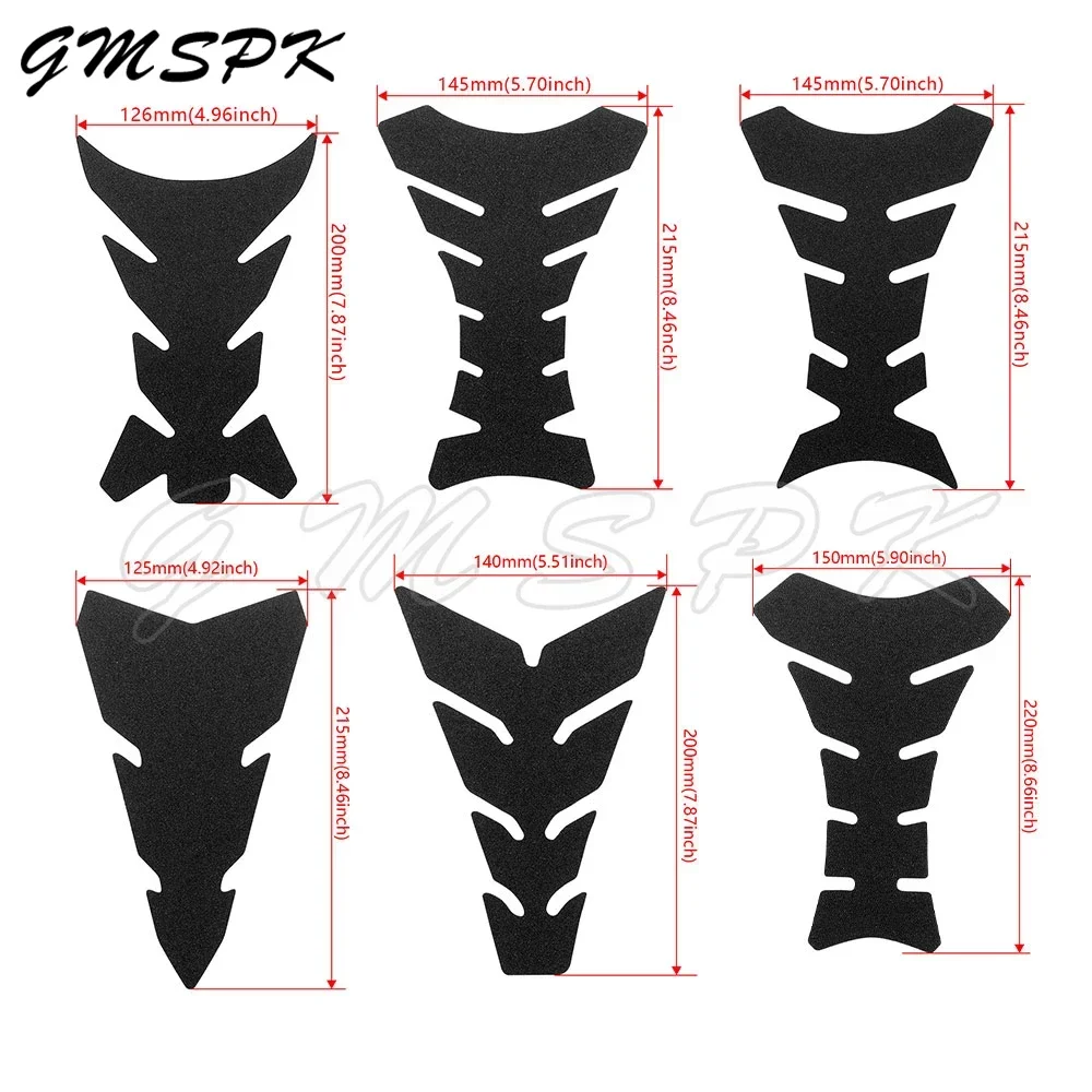 Motorcycle Universal Fishbone Tank Pad Tankpad Protector Sticker Frosted Anti Slip Oil Gas Fuel Tank Sticker Decal