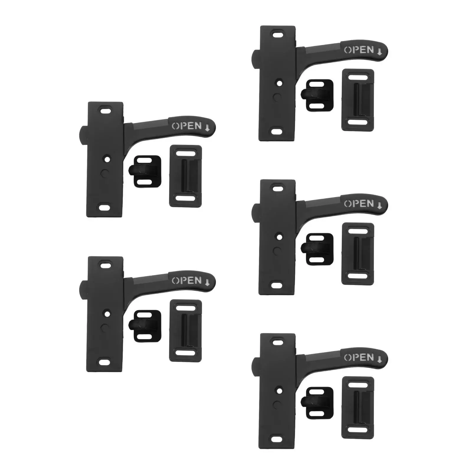 

5pcs 5 Sets Trailer Accessories Rv Screen Door Latch Replacement Latches for Rvs Handle Accessory Camper