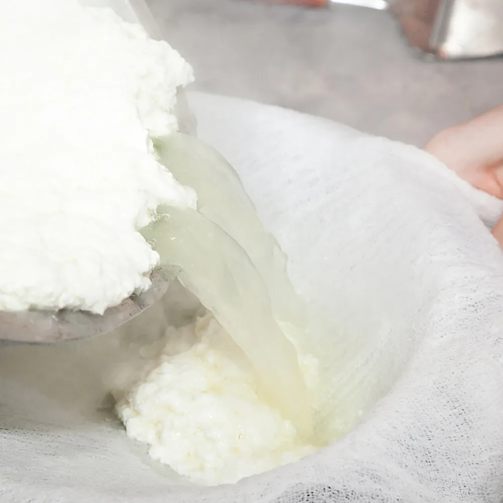 

10Pcs Cheesecloth Pure Cotton Muslin Hemmed Reusable Tofu Cloth for Straining Sauces Juices Yogurt Cheese Making