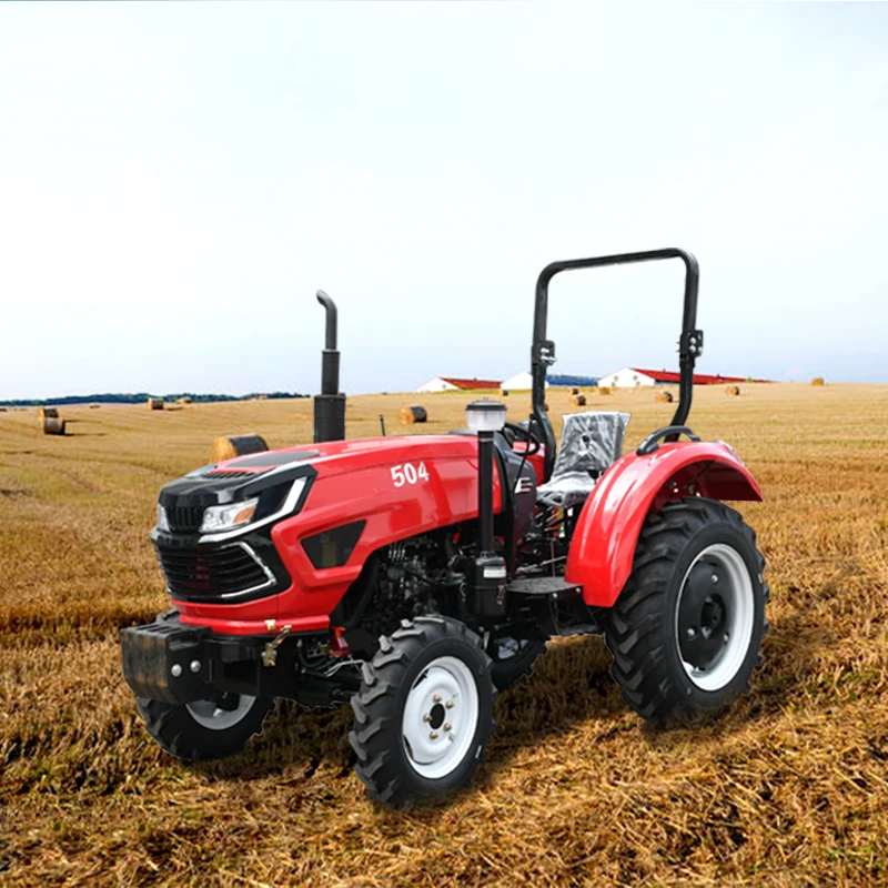 ベストセラー 50 馬力ミニトラクター 4WD ガーデンファーム 4 輪クローラー 80 馬力モーター卸売状態耕うん機