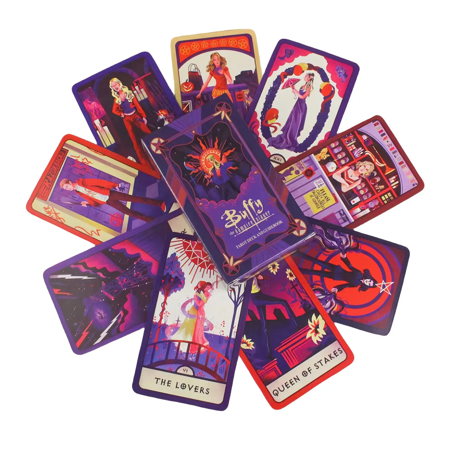 78 Cards Buffy the Vampire Slayer Tarot Deck Follow the wisdom of Buffy beautifully illustrated Fortune Telling Game Divination