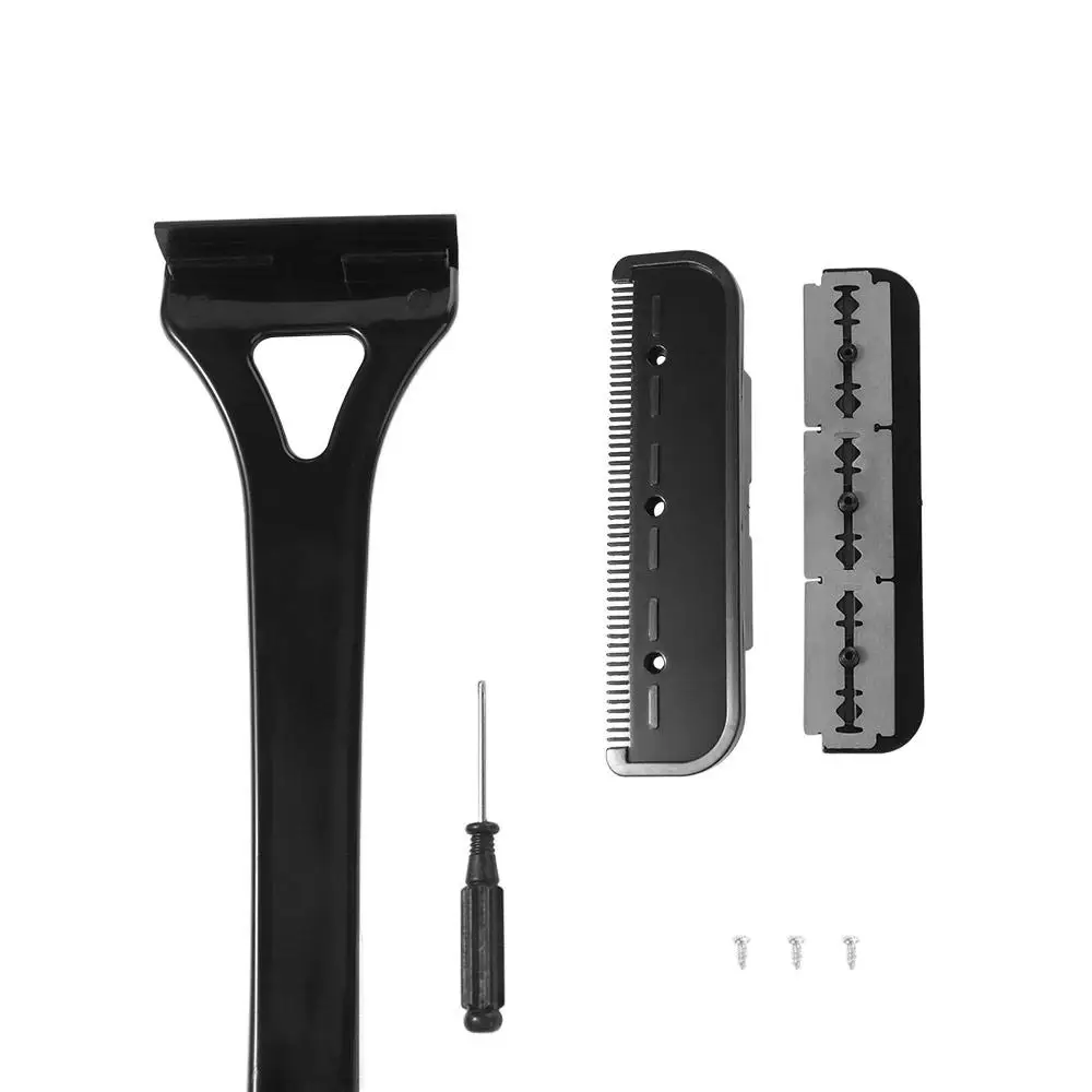 Folding Men Back Shaver Long Handle Wet or Dry Brushing Back Hair Trimmer Replaceable Blades Smooth Reach Hair Removal Tool