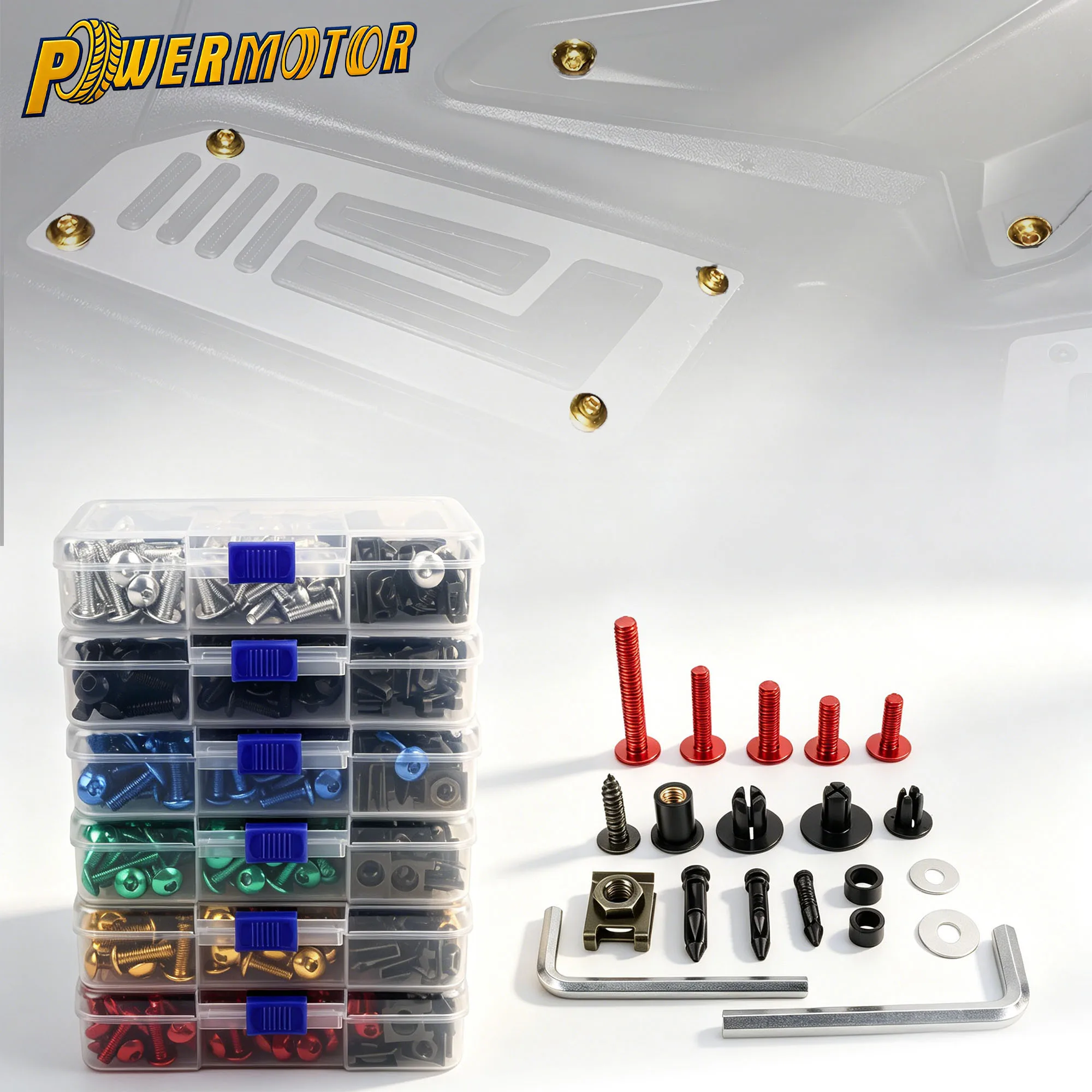 

195Pcs Motorcycle Body Screws Fairing Bolts Kit For Honda CBR 600 900 1000 RR Kawasaki Ninja ZX Suzuki GSX GSXR Yamaha YZF FZR