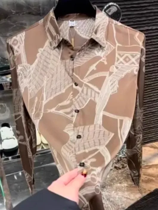 

Ultra-Thin Breathable Comfortable Men's Casual Faion Dyed irt Lightweight Luxury Personali Spring Summer New Arrival