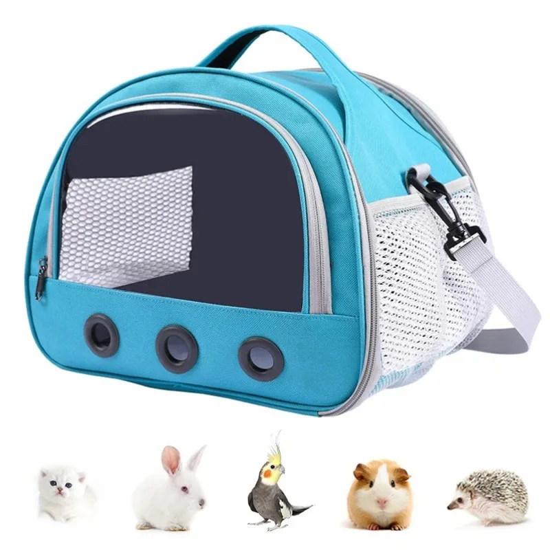 Cat Dog Bird Rabbit Carrier Bag With Thick Cotton Cushion Pet Aviation Backpack Anti-suffocation Portable Travel Bag Pet Dog Bag