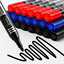 Ensemble de stylos marqueurs à pointe fine en continu, encre étanche, pointe fine, pointe brute, noir, bleu, rouge, 1.5mm, 3 pièces, 6 pièces