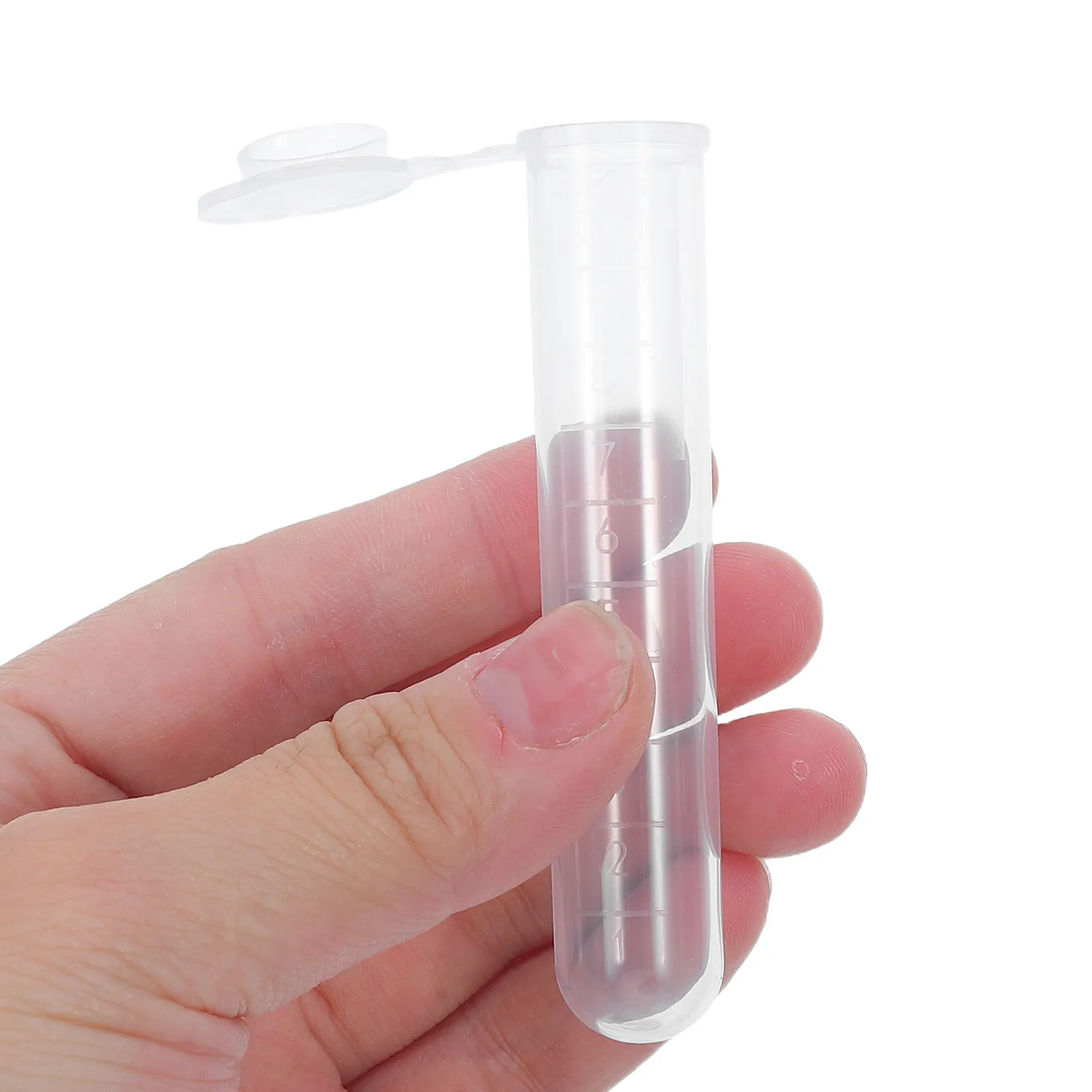 200Pcs Graduated Round Bottom Centrifuge Tubes High Transparency Plastic Leak-Proof Sample Collection Laboratory Use Clinical