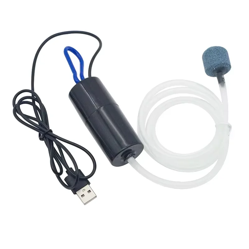 USB Aquarium Air Pump with Air Stone and Silicone Tube Energy Saving Oxygen Pump for Aquarium fishing