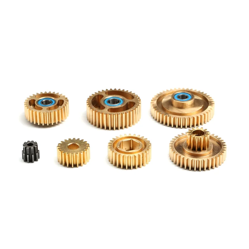 AS96-pour 1/14 échelle Tamiya camion tracteur remorque R620 MAN VOLVO Scania boîte de vitesses biseauté moteur engrenage synchroniseur ensemble pièces de mise à niveau