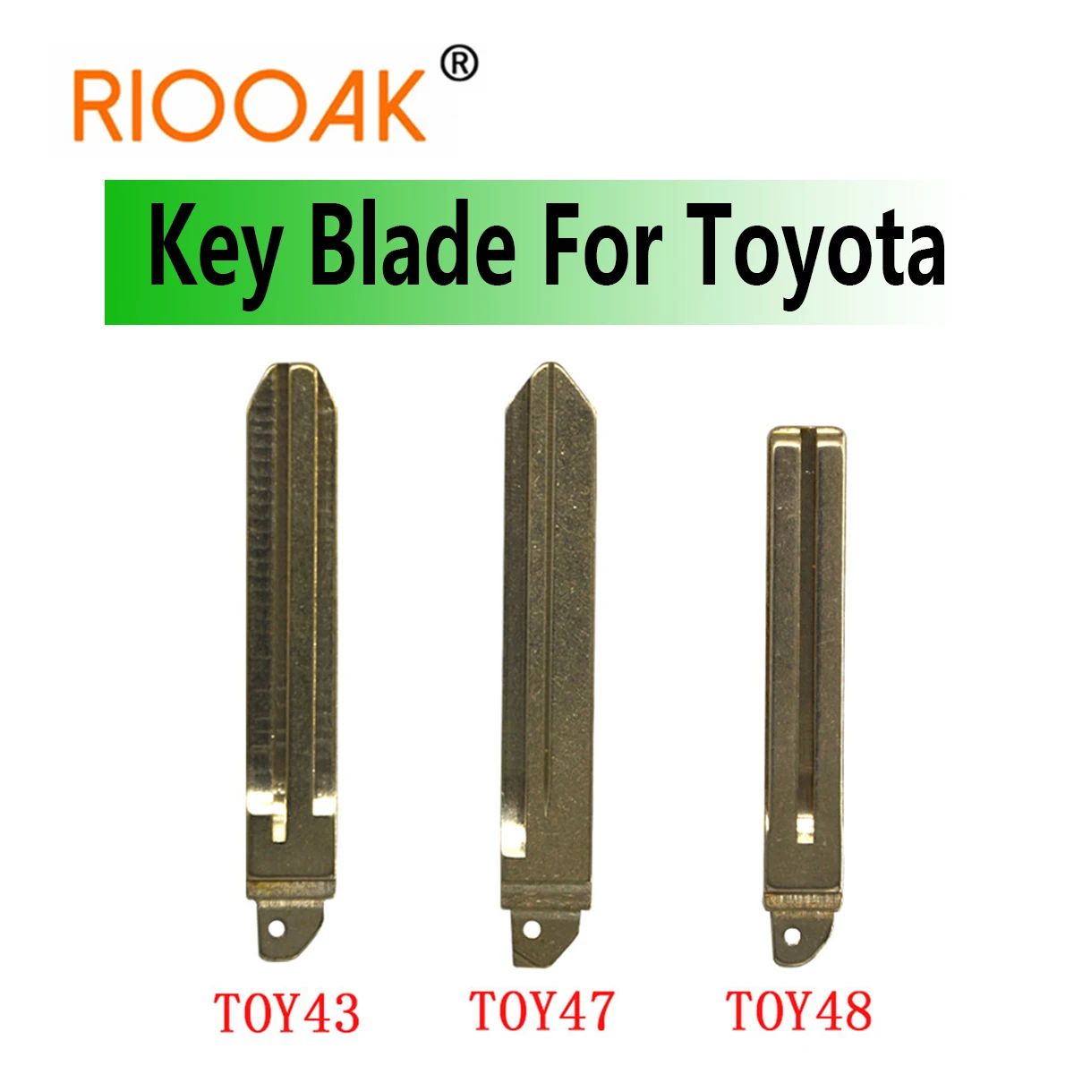 Car Remote Key Flip Blade For Toyota Corolla Camry Crown RAV4 Prado Avalon Lexus TOY43 TOY47 TOY48 Uncut Metal Key