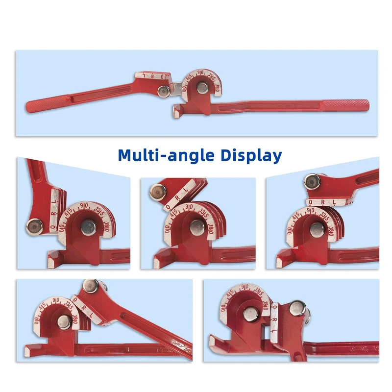 3 In 1 180 gradi 6mm / 8mm / 10mm tubo piegatubi tubo di rame tubo aria condizionata strumento manuale gomito strumento di piegatura