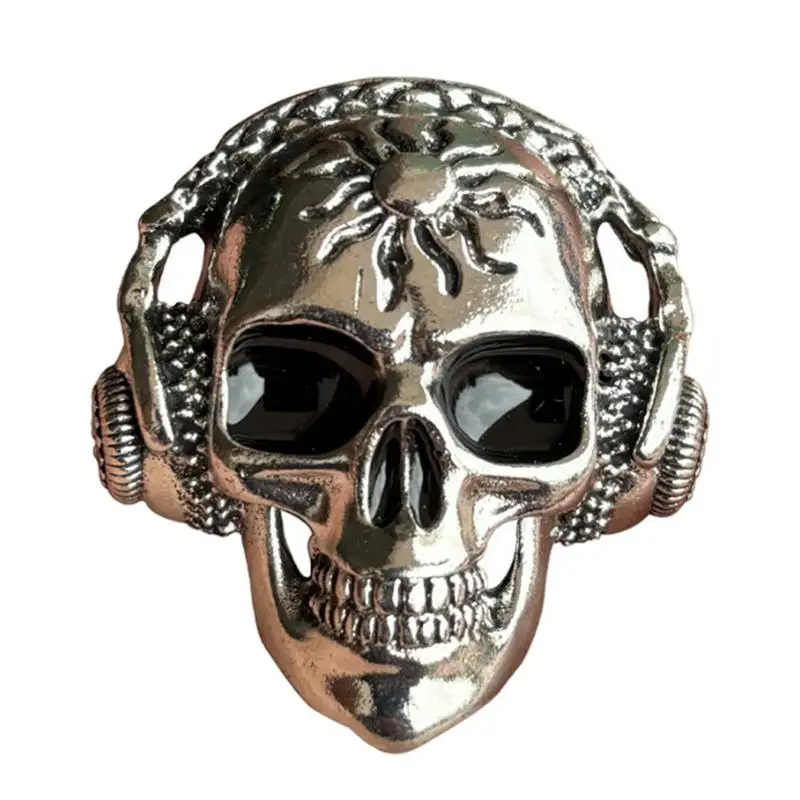 Skull Air Freshener Car Halloween Air Vent Ornament Halloween Skull With Headphones Auto Perfume Diffuser With Vent Clip