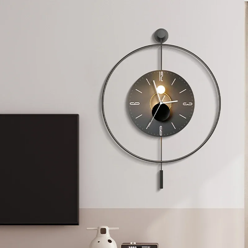 

Chinese Style Minimalist Wall Clocks Fashion Restaurant Creative Clock Wall Korean Relogio De Parede Living Room Decoration