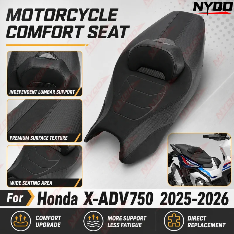 Motorcycle Comfort Seat Cushion Replacement Saddle Back Support Seat Modification Accessories for Honda X-ADV750 2025-2026