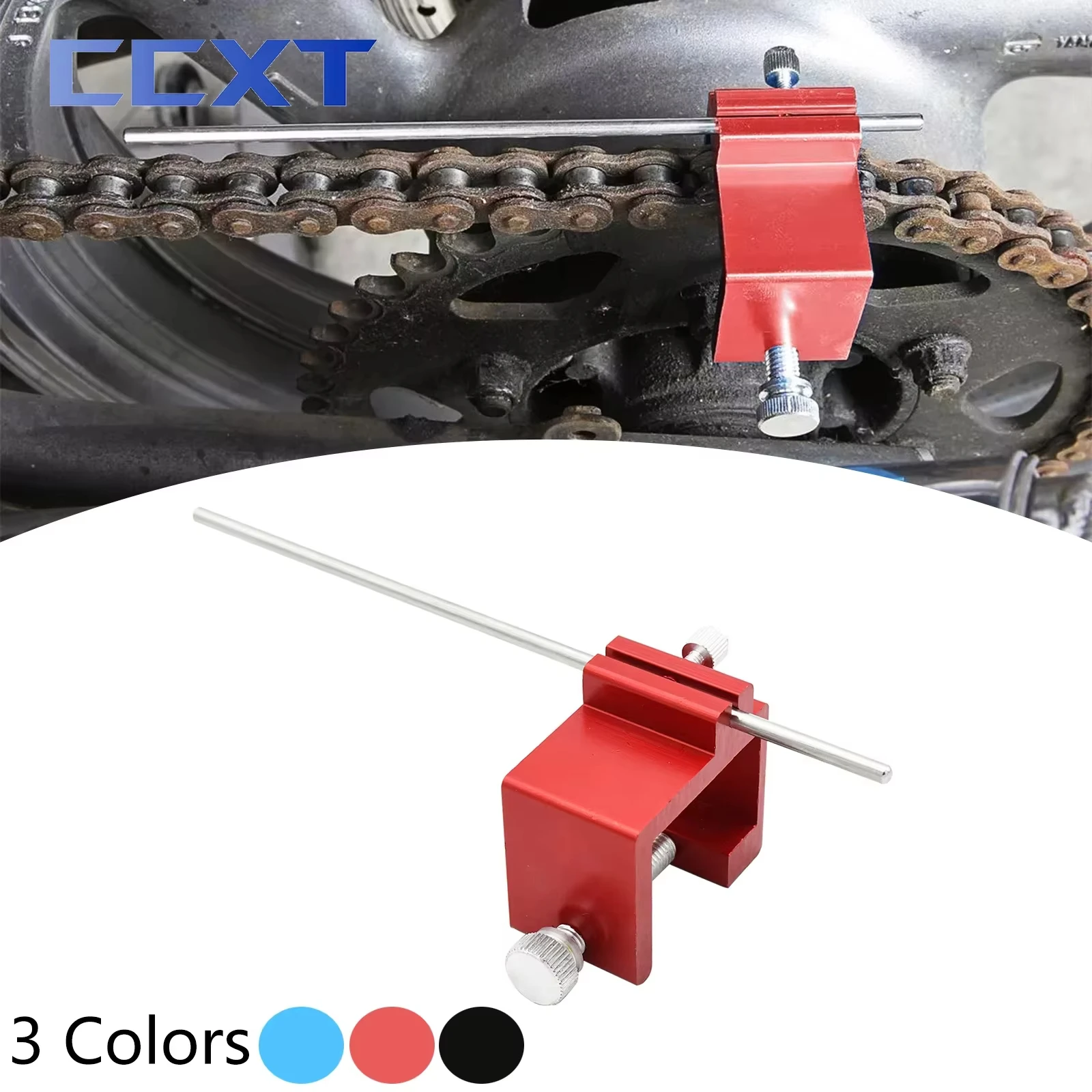 

Motorcycle ATV Bike Dirt Bike Chain Alignment Tool For Honda Yamaha Kawasaki Suzuki KTM Quick Accurate Alignment Tool Universal