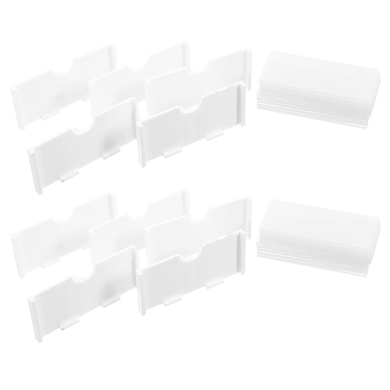 

20 Pcs Hooks Marking Tags Merchandise Sign Display Plastic Label Holder Clear Shelf