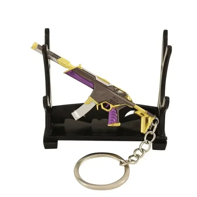 8 cm Valorant Spiel Prime Spectre Schlüsselbund Gewehre Maschine Waffe Modell Reaver Metall Peripherie Maschine Gun Metall Modell Geschenke Spielzeug