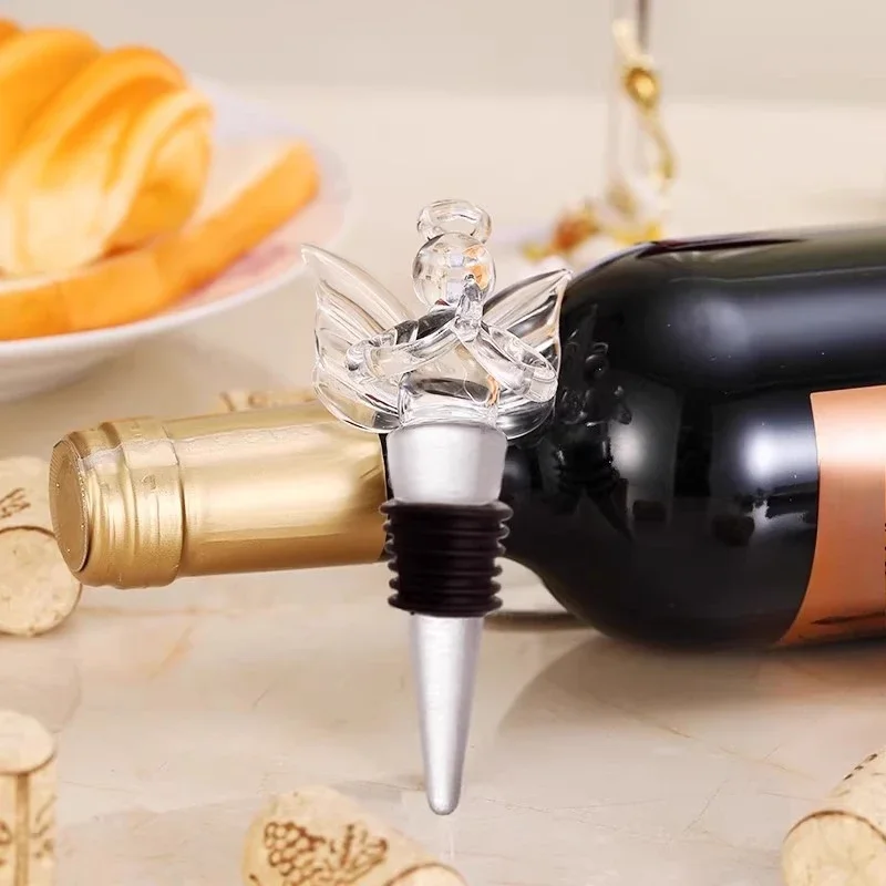 Creative and practical red wine bottle stopper crystal ball wine bottle stopper business gift box
