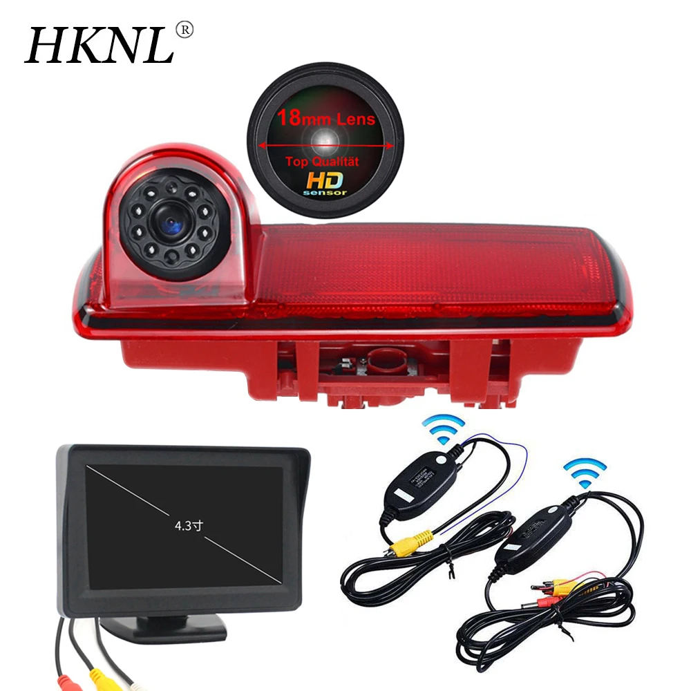 HKNL HD lens Car Rear View Camera+4.3