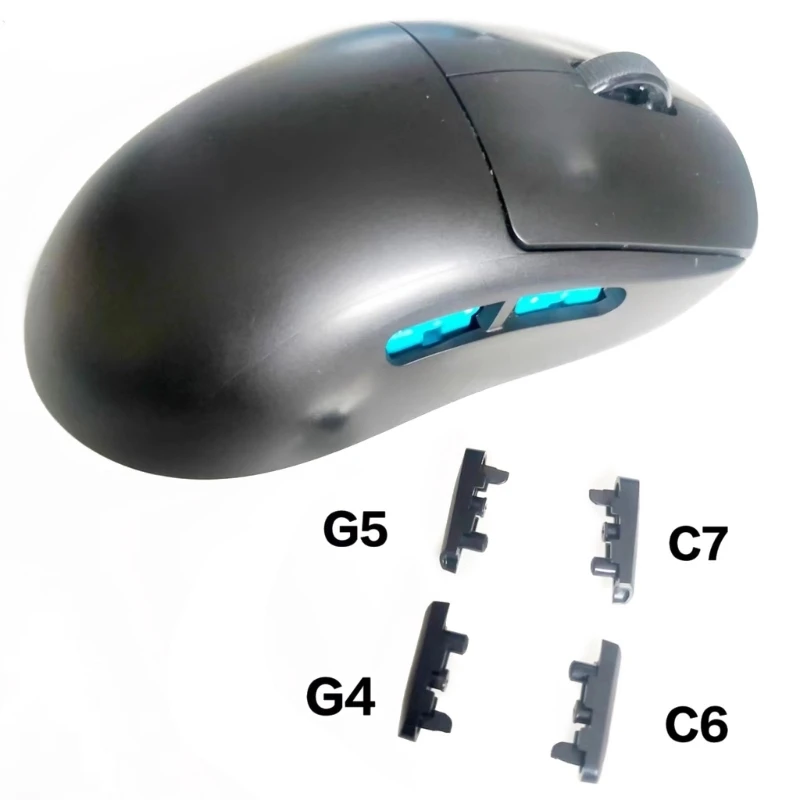 F3KE 4Pcs G4 G5 Side Keys Side Buttons + C6 C7 Side Baffle for  G Pro Wireless Mouse Mouse Accessories