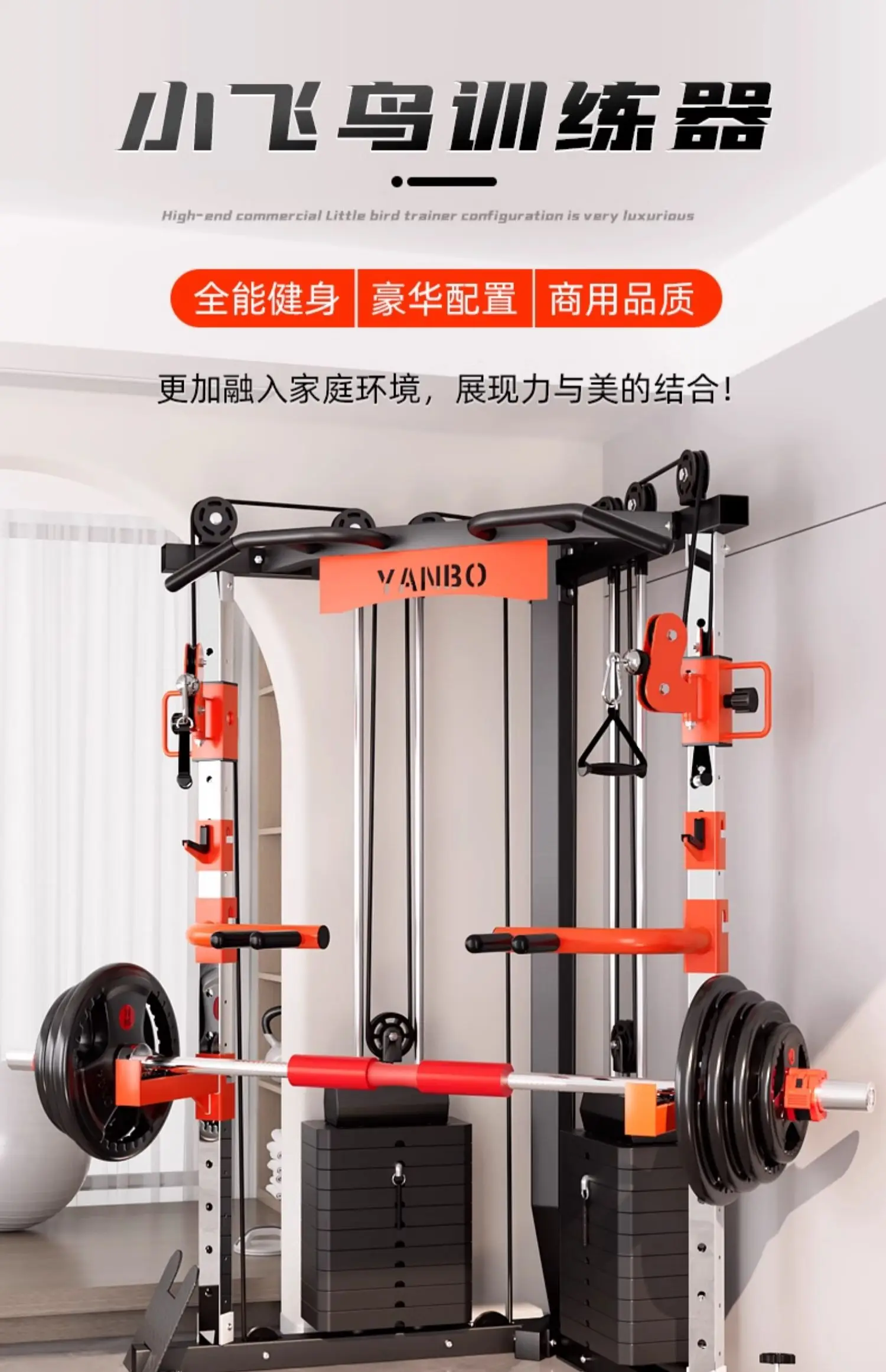 Longmen Frame Home Multi functional Fitness Equipment Home Comprehensive Training Equipment Squat Stand