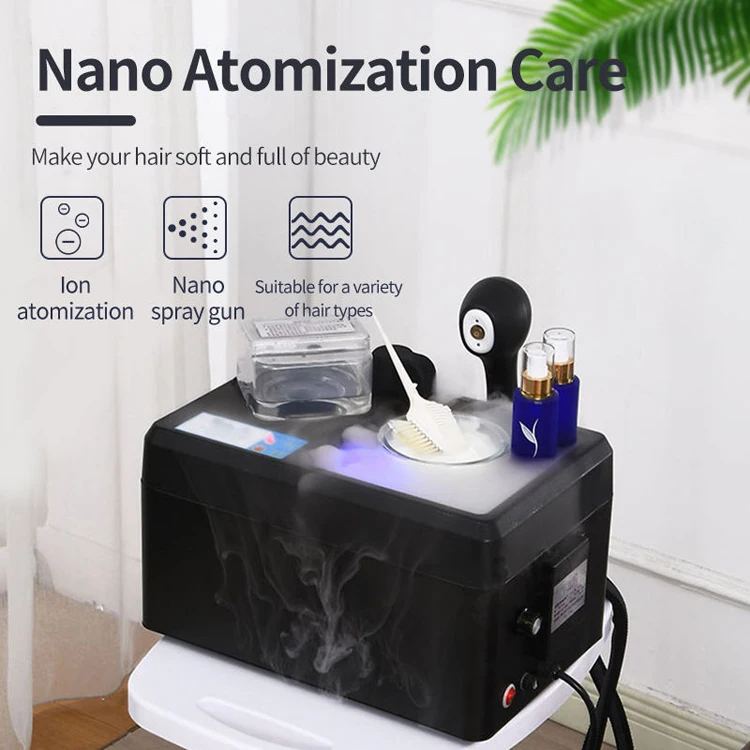 New 2 in 1 Salon Use Portable Soft Cap Hair Steamer Machine For Home Use Professional Hair SPA Nano Mist Hair Steamer