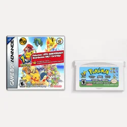 GBA carte da gioco pokragon 10 ° anniversario Release pokemon Cassette di distribuzione pokemon Cassette