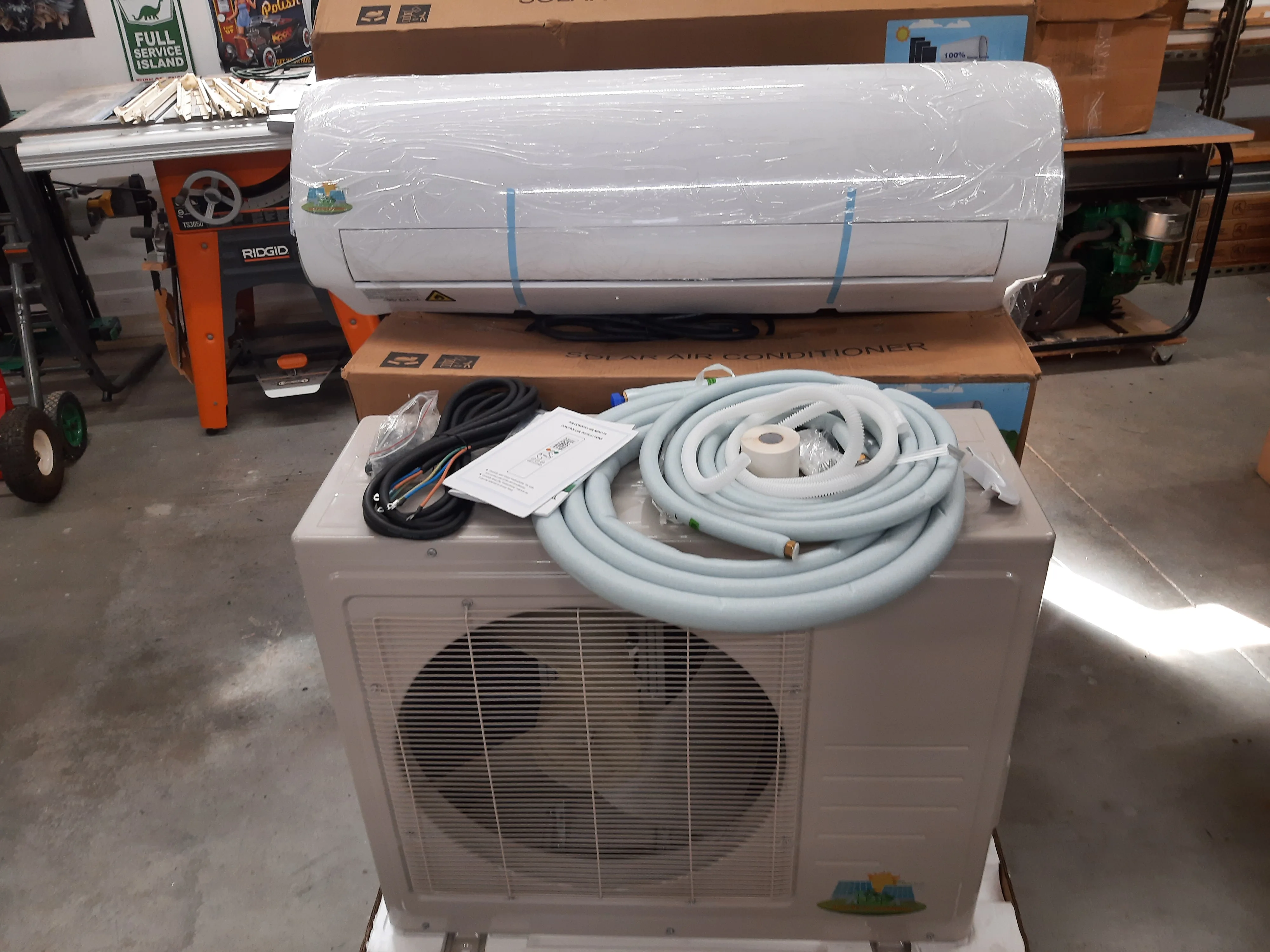 0.75HP Split Solar Inverter Air Conditioner Hot & Cold Pre‑filled R32 Refrigerant, Confirm Power Before Order
