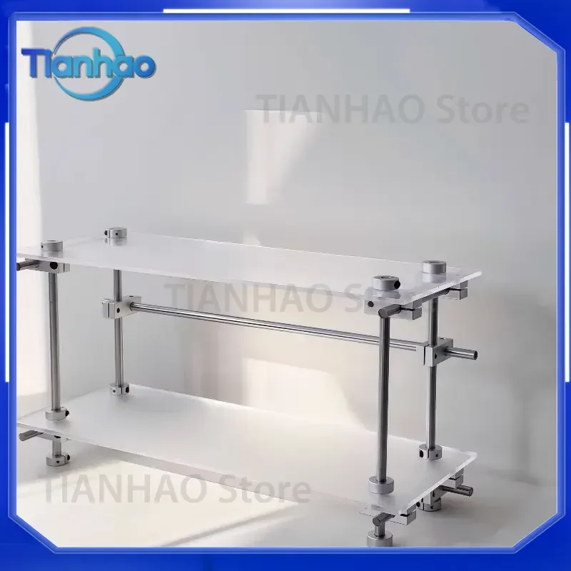 Acrylic Optical Axis Desk Organizer Transparent Display Shelf for Kitchen Coffee Cup Holders Floating Cosmetic Perfume Stand
