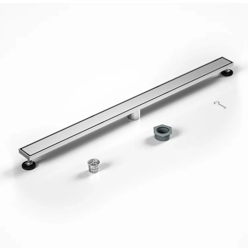 

60 inch tile insert 304 stainless steel linear shower floor drain