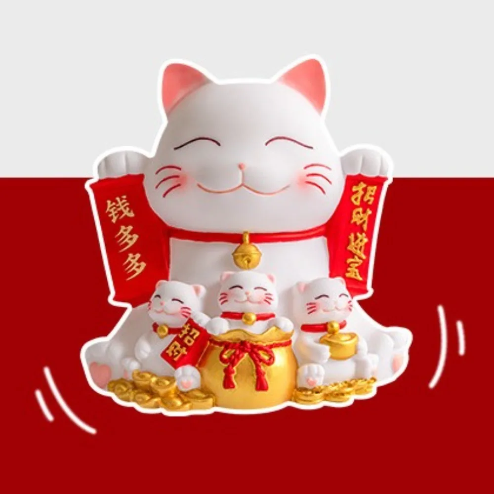 Sparpanzer, glückliche Katze, Sparschwein, dekorativ, zu öffnend, Neujahrssparbox, Cartoon, gute Symbolik, Cartoon-Spardosen, Neujahr