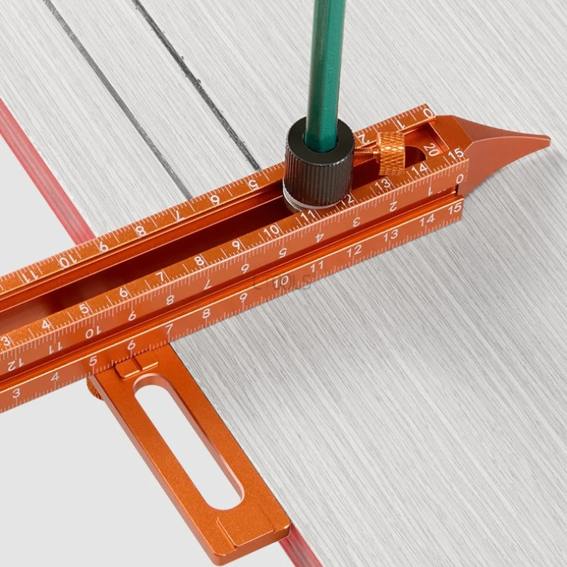 

Multifunctional 4 Sided Magnetic Scribing Ruler Positioning Tool for Ceiling Target Marking Punching Closing Strip Woodworking