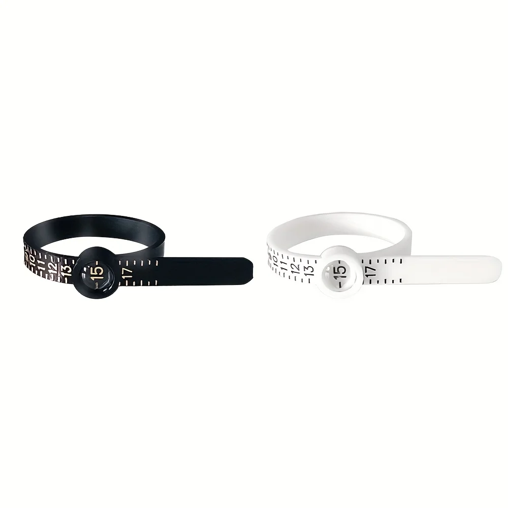 2pcs US Jewelry Measuring Ruler for Finger Size Ring Size Measuring Tool