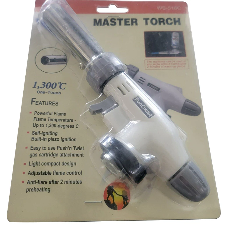 

WS-516C Master 1300 ℃ Регулируемое пламя для приготовления пищи фонарь Jewelry Портативный Пайка Газ Бутан фонарь