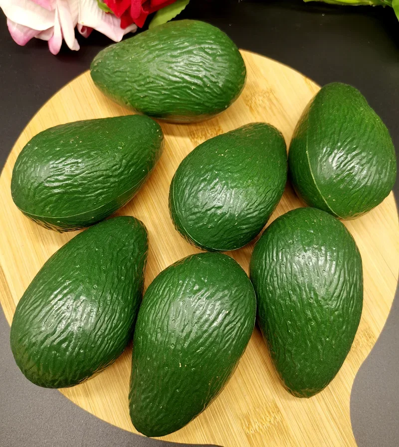 5.7x9.5cm Artificial Avocado Model Plastic Fake Fruits Food Photography Props Festive & Party Supplies