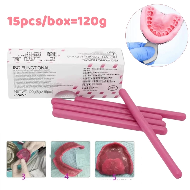 Fuji GC Dental ISO FUNCTIONAL Compound Rebasing Relining Impression Material Denture False Teeth Individual Tray Edge Shap Wax