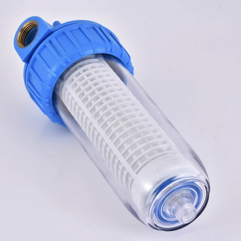 10-Inch Transparent Backwash Water Purifier Pre-Filter Livestock Farm High-Pressure Cleaning Machine Exhaust Filter