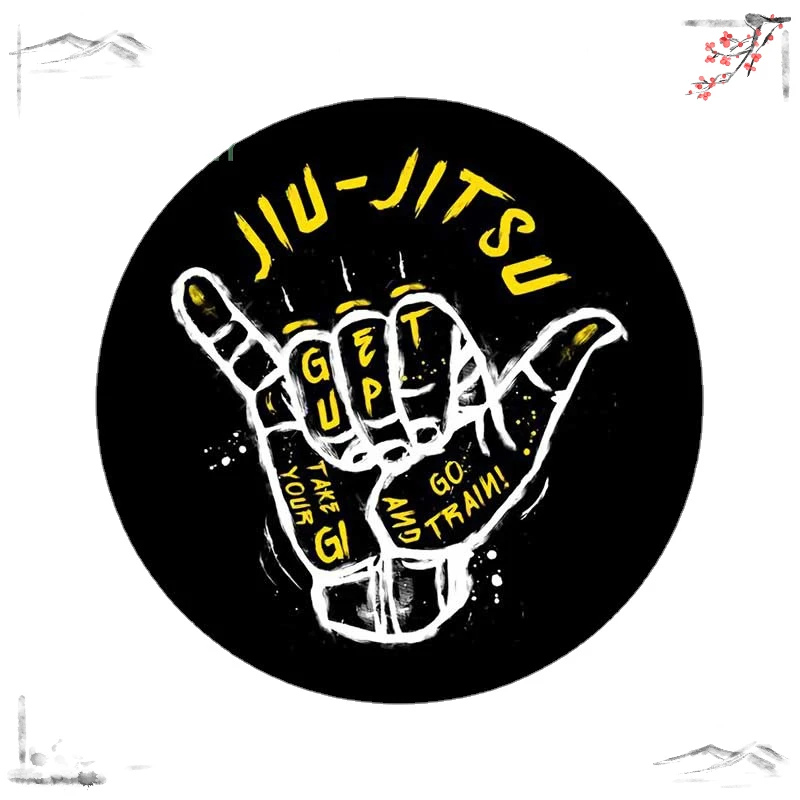 For Jiu Jitsu Hang Loose Car Stickers Scratch-proof Window Personality Decal Graphics for Vehicle Bumper 13cm *13cm