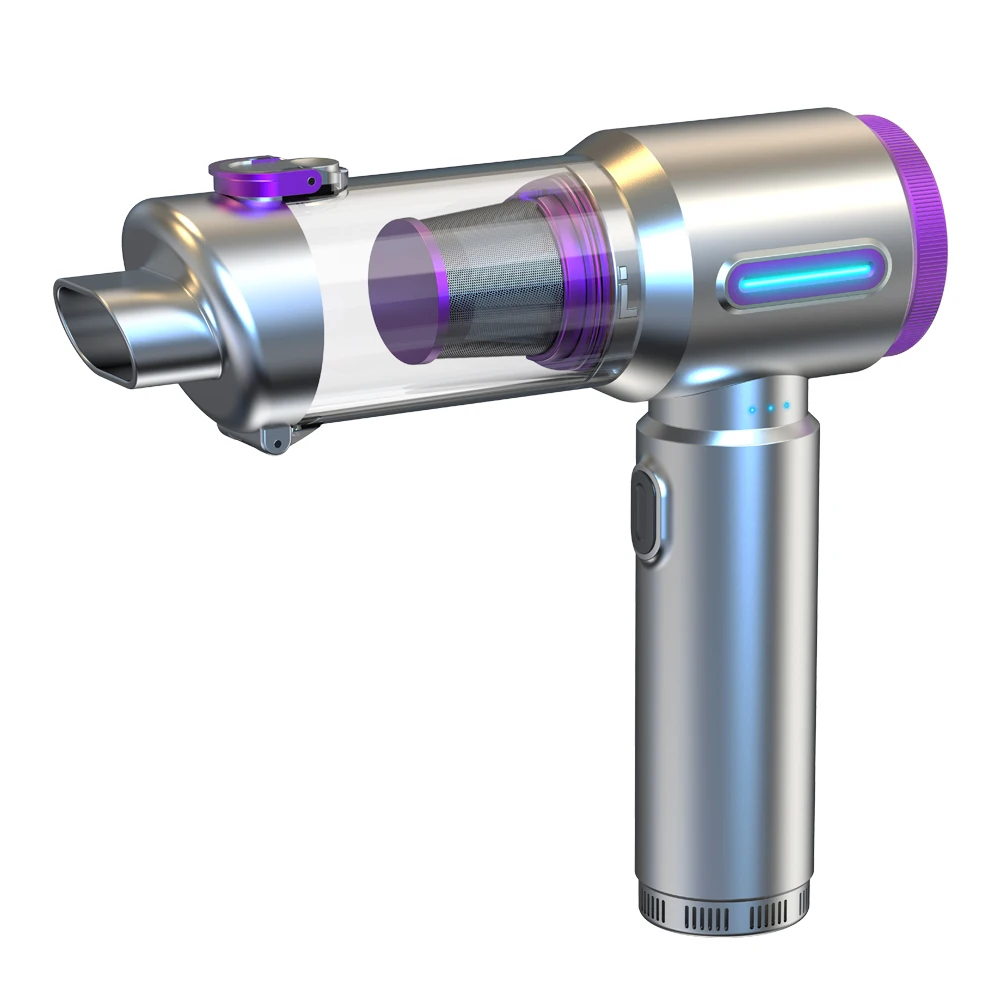Super Powerful Cordless Mini Vacuum Cleaner with 11KPa Suction 35min Runtime Portable Battery-Powered Dry Cleaning for Home Car