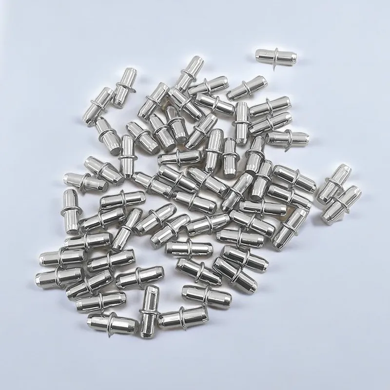 Iron Cabinet Pegs 75 pcs, Sturdy Load Bearing, Compact Peg Design, for Cabinet Shelving, Multipurpose