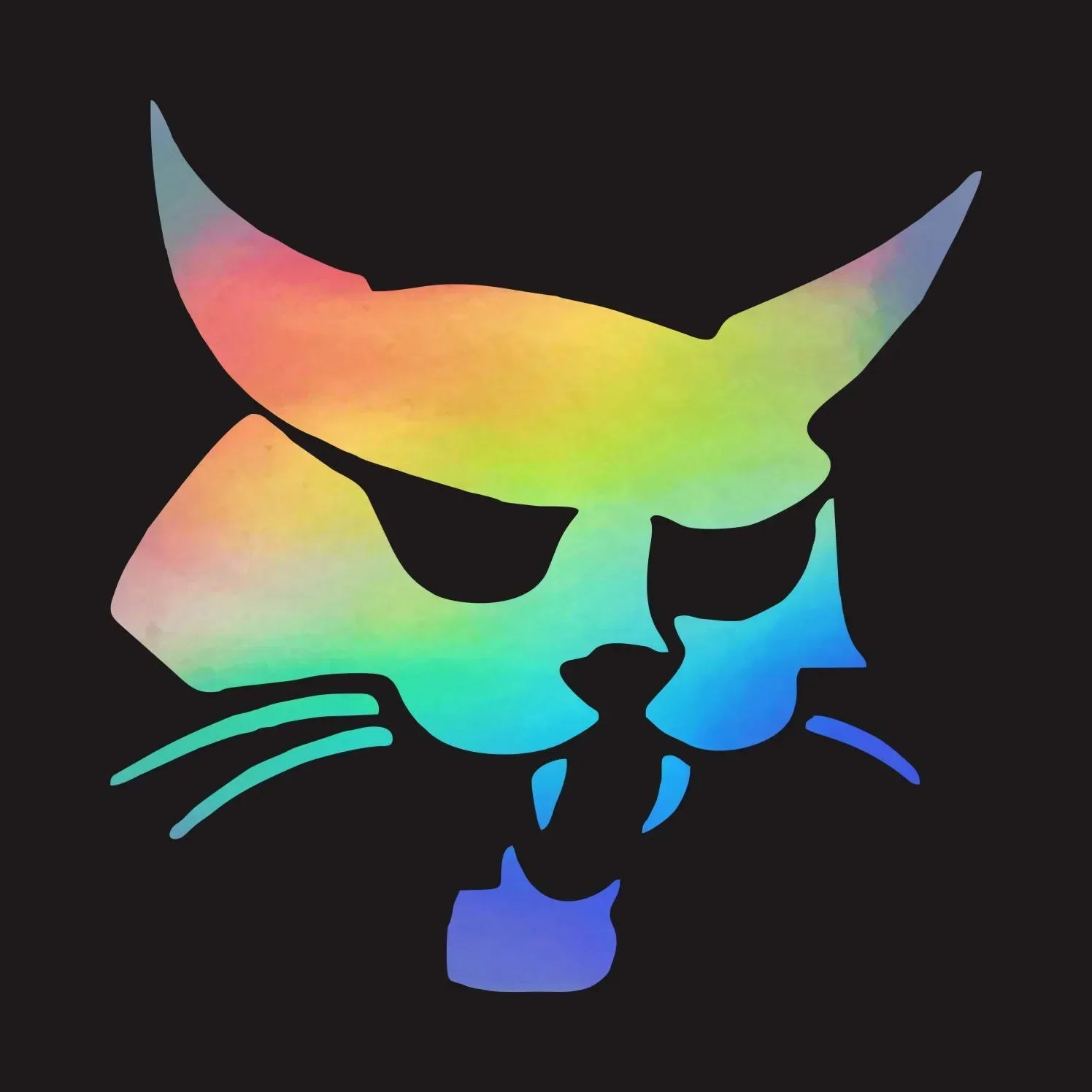 Bobcat hoofd صورة ظلية ملصق السيارات waterdicht zonnebrandcrème ملصق فينيل motorfiets الديكور JDM ديكور ملصق #4