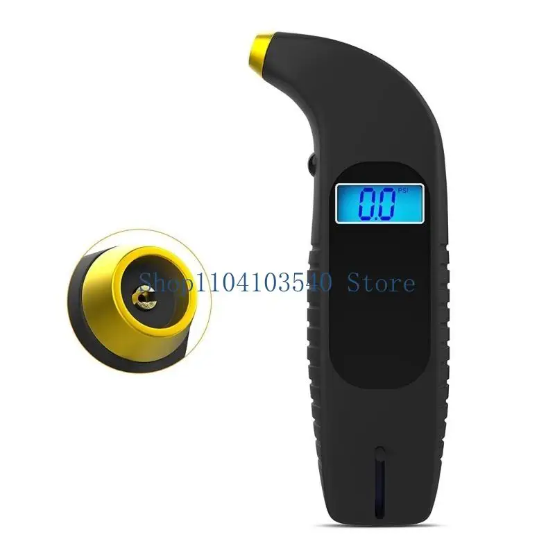 02DC Upgrgaded Digital Tire Pressure Gauge 150PSI 4 Settings for Car Truck Bicycles with Back Light Non-Slip Grip Car Part