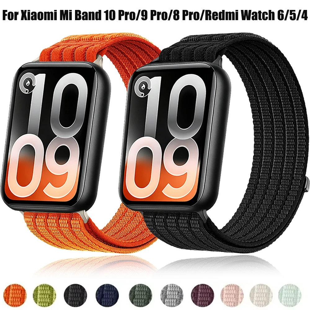 �y�Z�[�����zXiaomi Mi Band 10 Pro/9 Pro/8 Pro�p�i�C�����҂ݍ��݃X�g���b�v�ARedmi Watch 6/5/4�p�ʋC���������X�g�o���h�A�N�Z�T���[