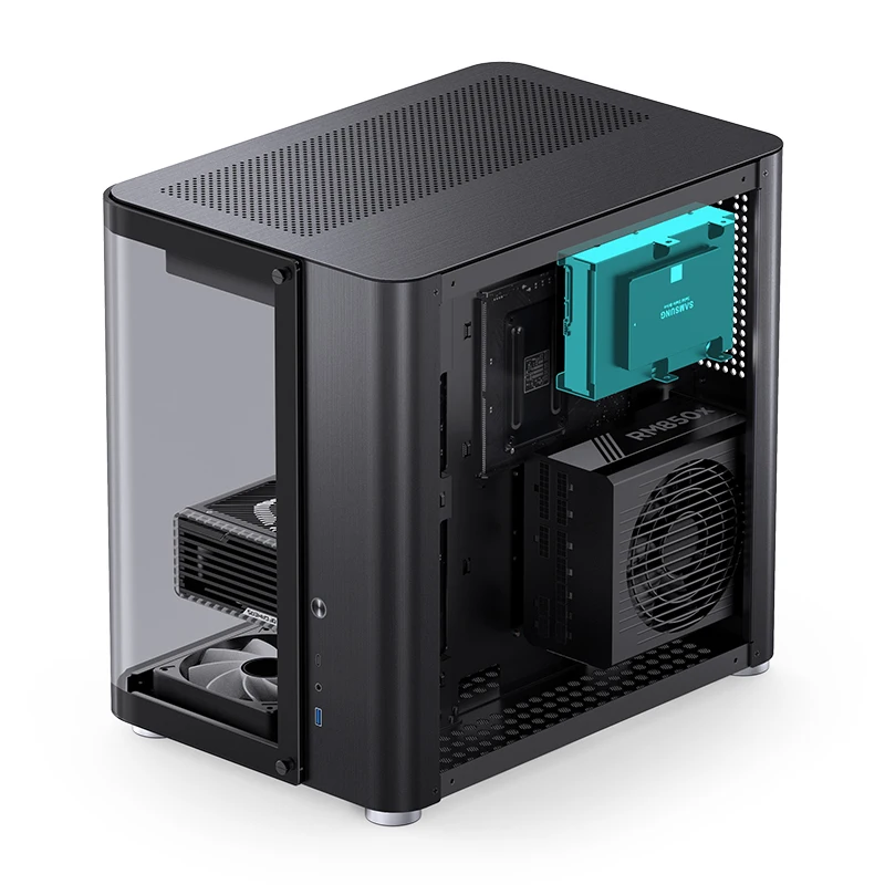 Jonsbo TK-2 itx/M-ATX/atx fall für pc gamer kabinett esports computer gehäuse desktop chassis hyperbolische seite durchscheinende chassis