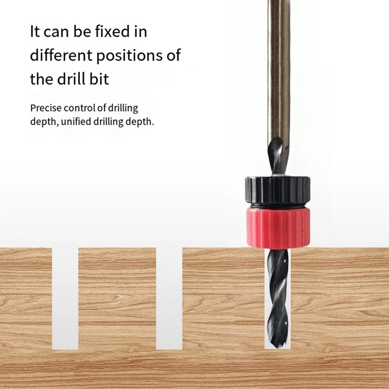 ขาย TOP 3 ชิ้นปรับเจาะหยุดชุดสําหรับเจาะ Bits งานไม้เครื่องมือ Countersink เจาะความลึก Stopper COLLAR